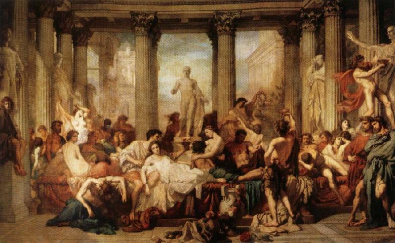 Thomas Couture The Romans of the Decadence oil painting picture